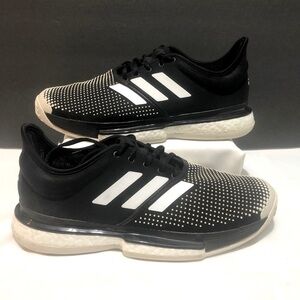 Adidas Solecourt Boost Tech Ink Cloud White Core Black size US 10.5